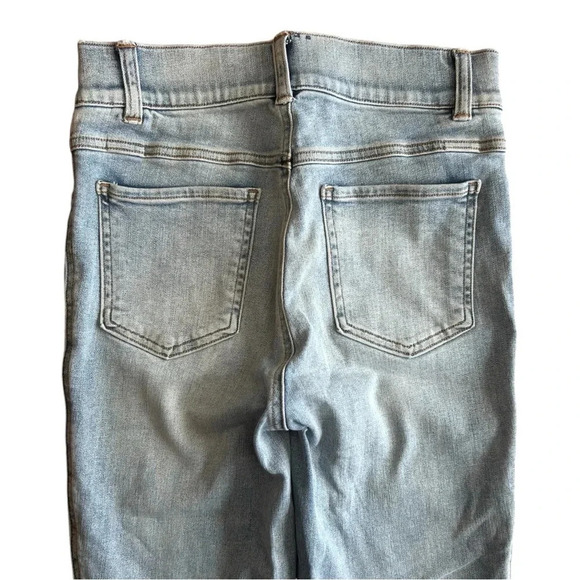 SPANX Distressed Skinny Jeans Light Vintage Wash Pull On Tummy Control - Picture 9 of 13